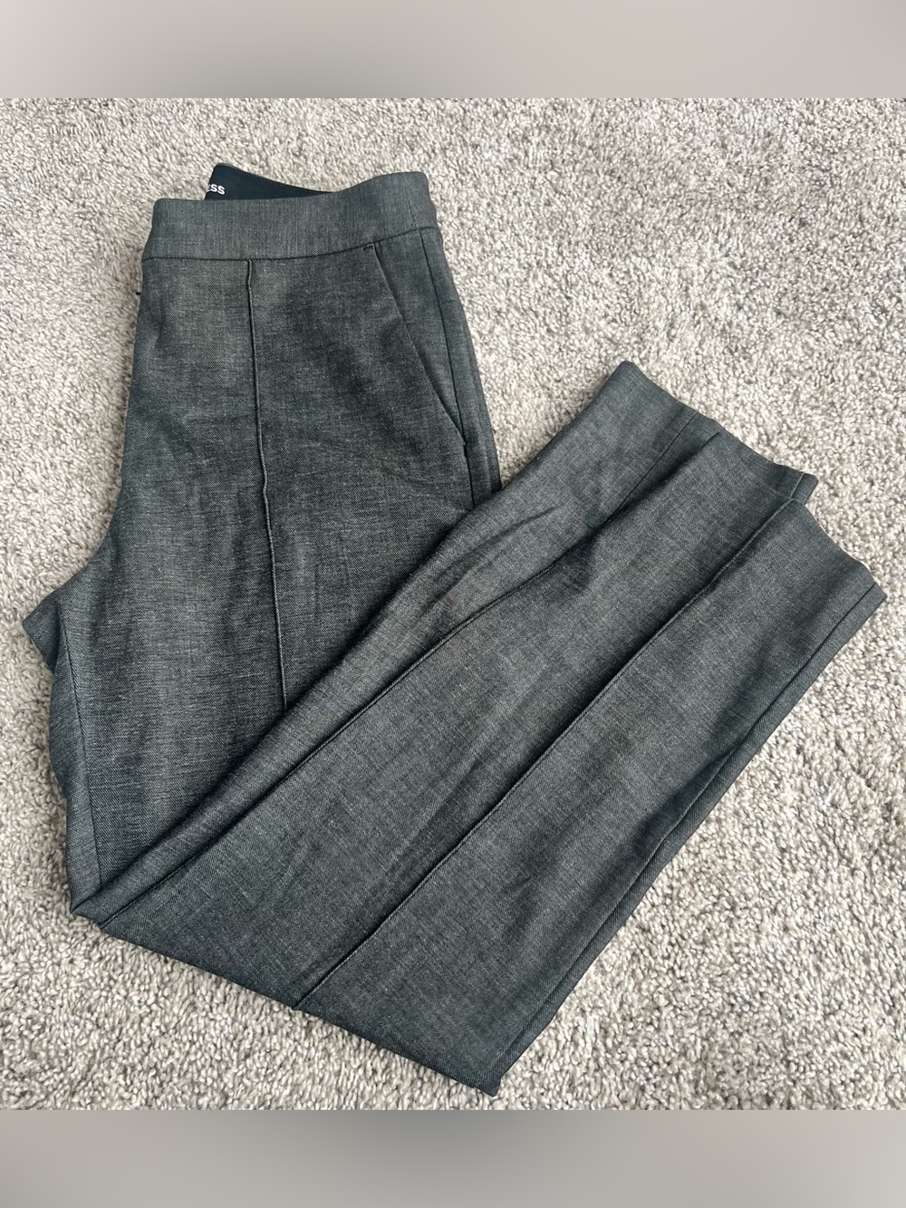Express grey ankle dress pants
